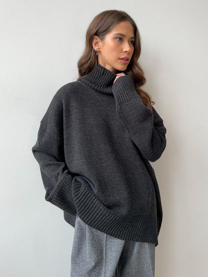 Minimalist Basic Turtleneck Sweater