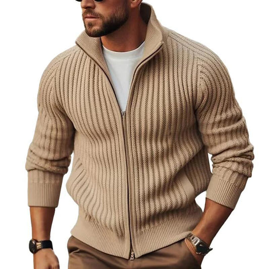 TrendFlex Knit Zip Sweater