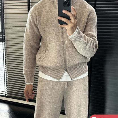 Cozy Double-Zip Knit Set