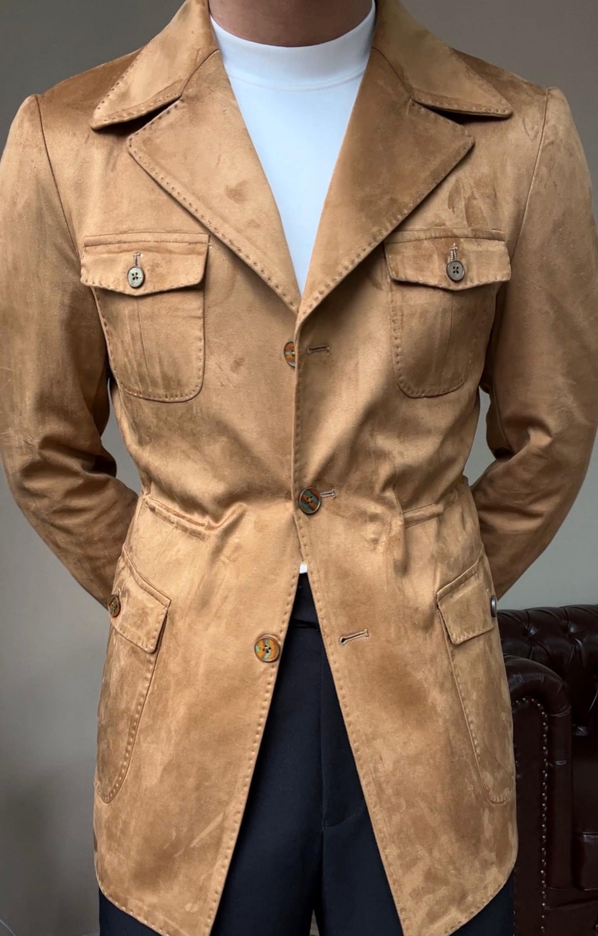 Adventure Style Suede Jacket