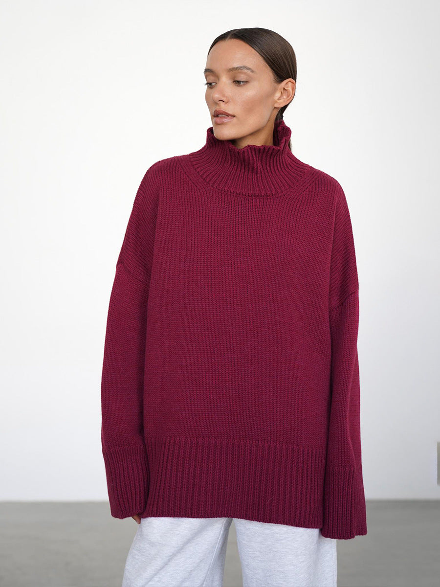 Minimalist Basic Turtleneck Sweater