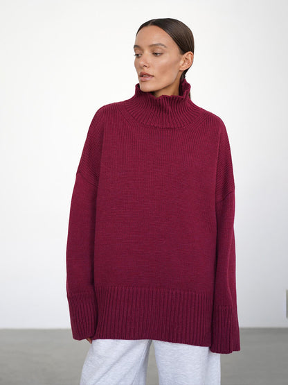 Minimalist Basic Turtleneck Sweater