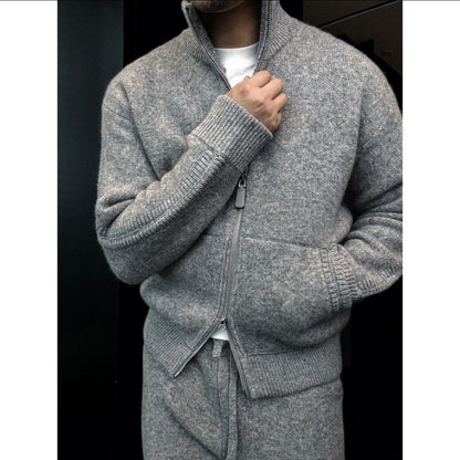 Cozy Double-Zip Knit Set