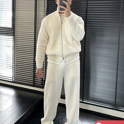 Cozy Double-Zip Knit Set