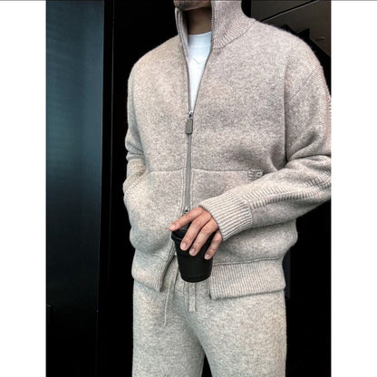 Cozy Double-Zip Knit Set