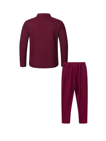 Men’s Casual Bomber Jacket & Pants 2-Piece Set