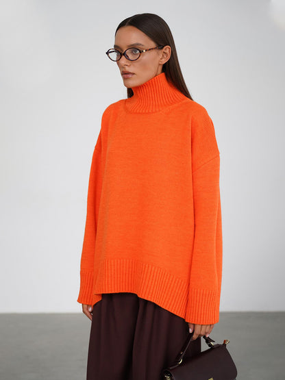 Minimalist Basic Turtleneck Sweater