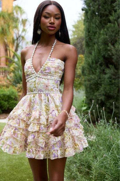 Chic French Tie-Up Dress