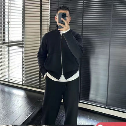 Cozy Double-Zip Knit Set