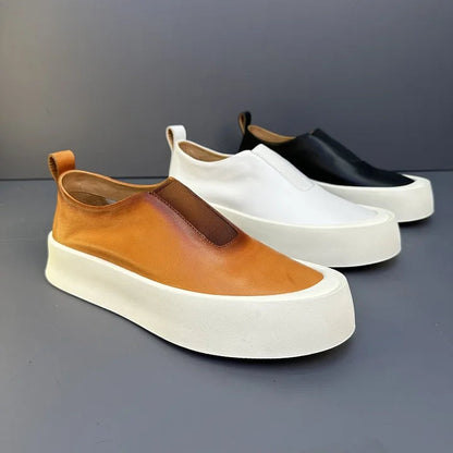 Luamilys | Retro Soft Leather Skate Shoes