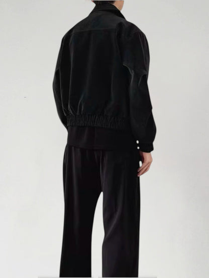 Textured Panelled Padded Jacket