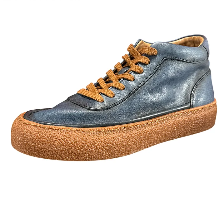Retro Handcrafted Cowhide Casual Skate Shoes