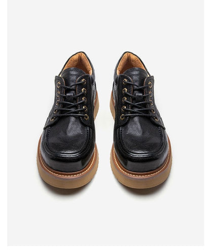 Handcrafted Vintage Lace-Up Soft-Sole Casual Business Leather Shoes