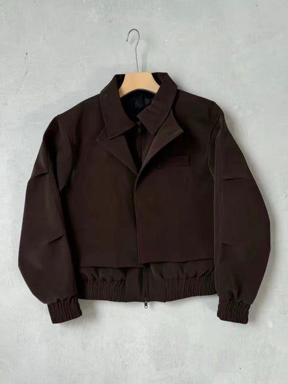 Textured Panelled Padded Jacket