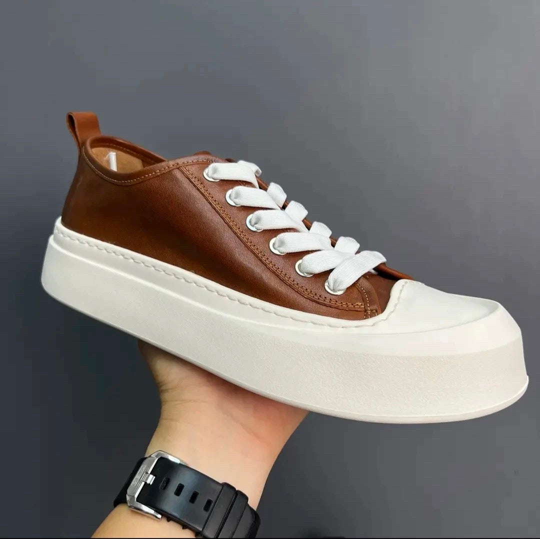 Handcrafted Retro-Inspired Casual Slip-On Sneakers with Height-Boosting Soft Soles for All-Day Comfort Available in Six Colors