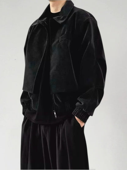 Textured Panelled Padded Jacket