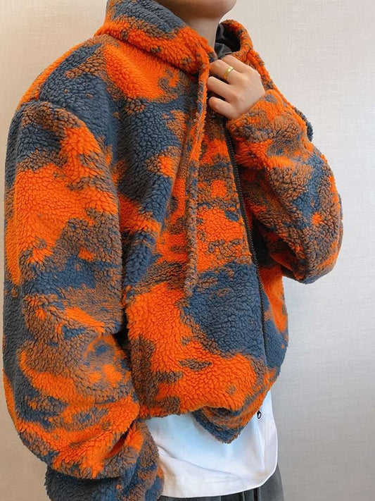 Autumn/Winter Vintage Shearling Oversized Warm Zipper Jacket