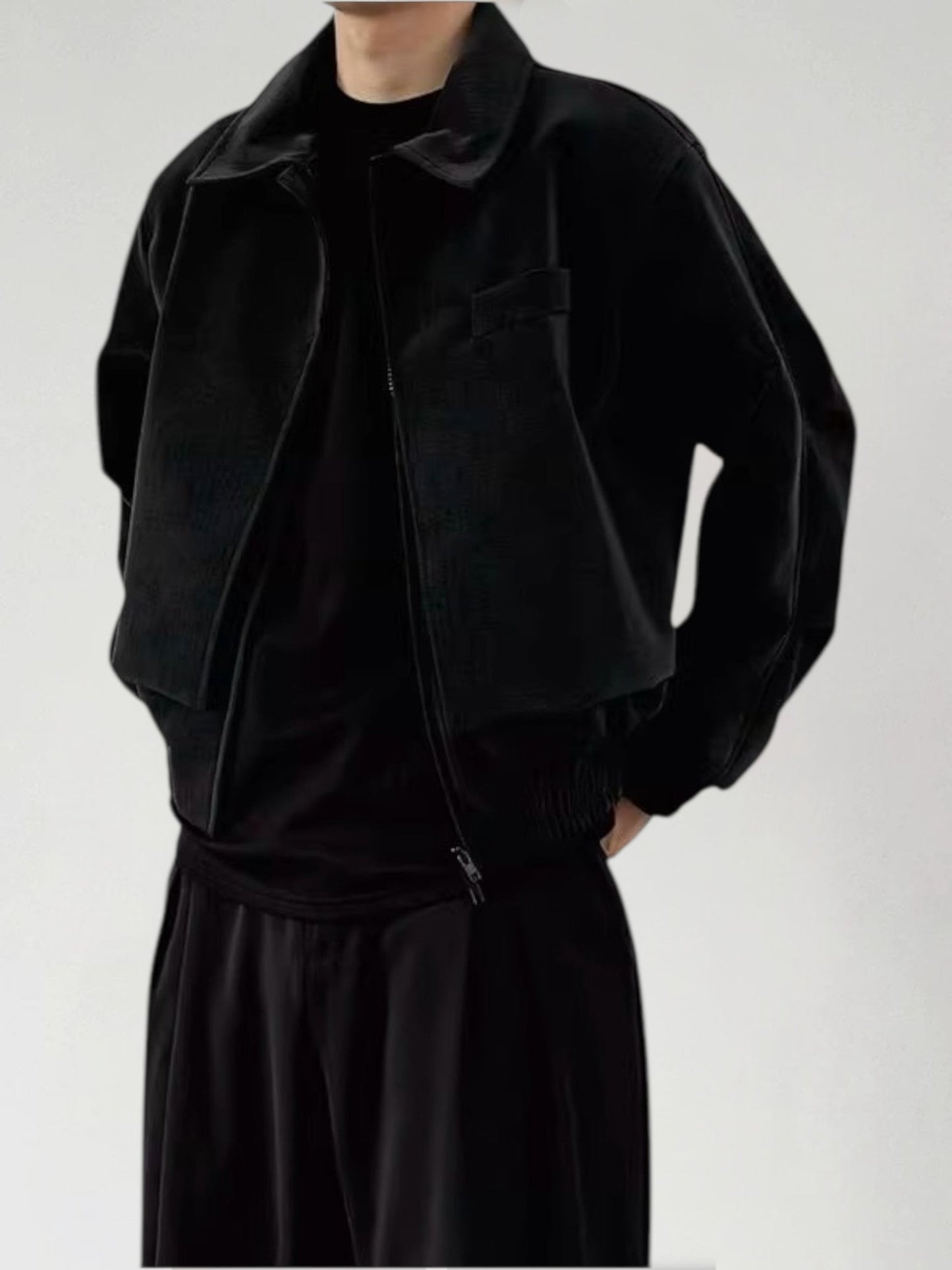 Textured Panelled Padded Jacket