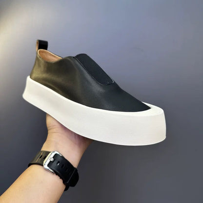 Luamilys | Retro Soft Leather Skate Shoes