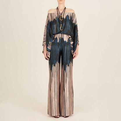 Effortless Confidence Batwing Sleeve & Wide-Leg Pants Set