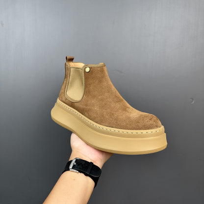 Handmade Retro British Versatile Chelsea Boots