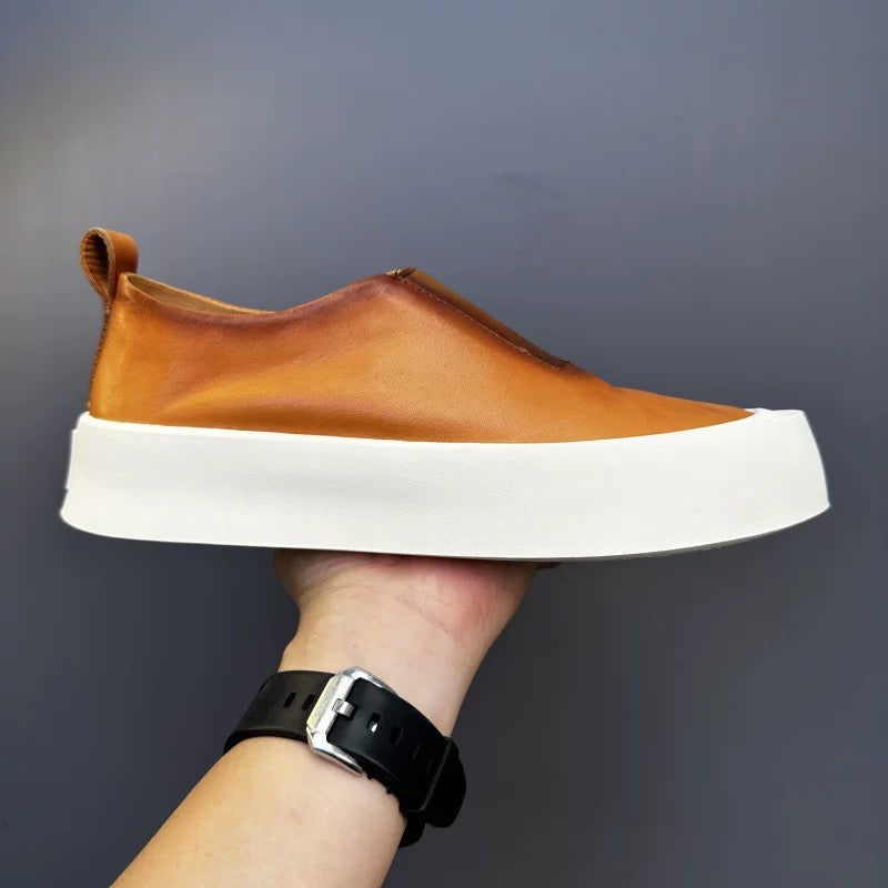 Luamilys | Retro Soft Leather Skate Shoes
