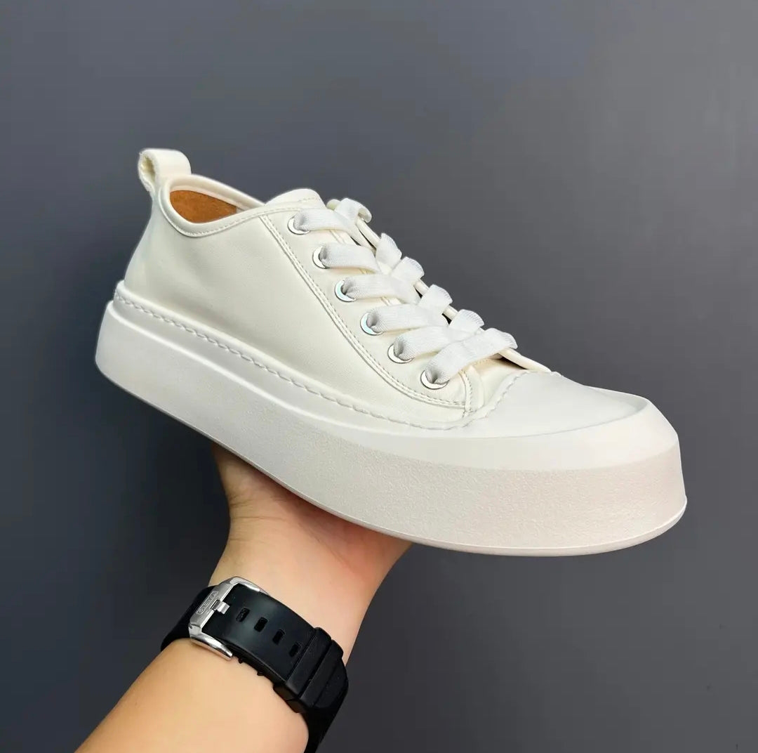 Handcrafted Retro-Inspired Casual Slip-On Sneakers with Height-Boosting Soft Soles for All-Day Comfort Available in Six Colors