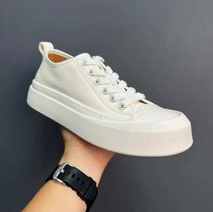 Handcrafted Retro-Inspired Casual Slip-On Sneakers with Height-Boosting Soft Soles for All-Day Comfort Available in Six Colors