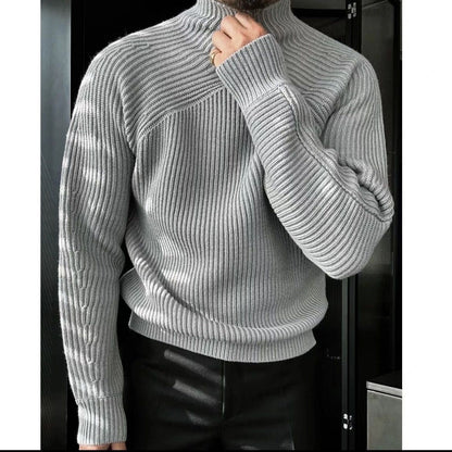 CozyCore High-Neck Thermal Pullover