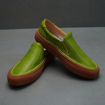 Handcrafted Vintage Minimalist Fashionable Versatile Lace-Up Casual Sneakers