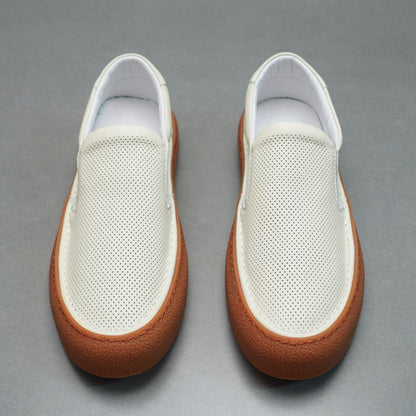 Handcrafted Vintage Minimalist Fashionable Versatile Lace-Up Casual Sneakers