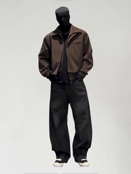 Textured Panelled Padded Jacket