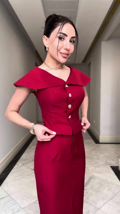 Chic Women's Workwear Set