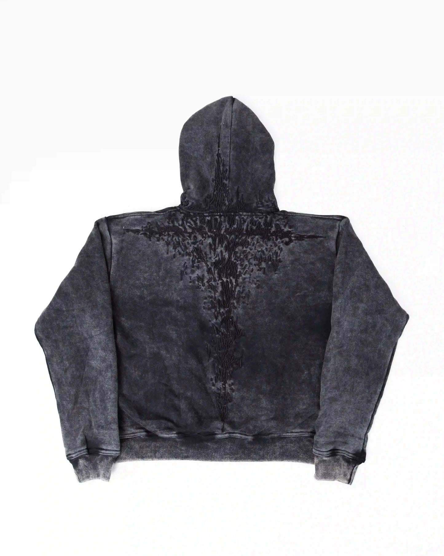“Half a Million” Embroidery Zip-Up (Black)