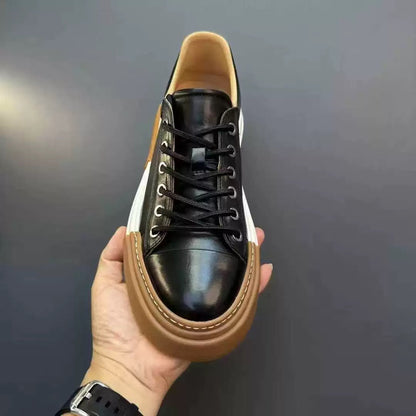 Retro Horsehide Casual Shoes | low-top Sneakers