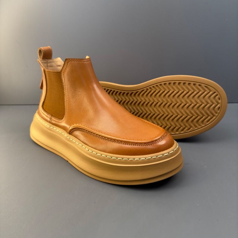 Handmade Retro Horsehide Chelsea Boots | Vintage British Style Martin Boot