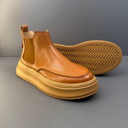 Handmade Retro Horsehide Chelsea Boots | Vintage British Style Martin Boot