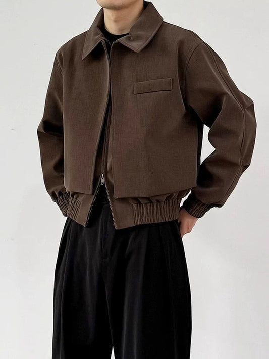 Textured Panelled Padded Jacket