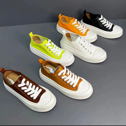 Handcrafted Retro-Inspired Casual Slip-On Sneakers with Height-Boosting Soft Soles for All-Day Comfort Available in Six Colors