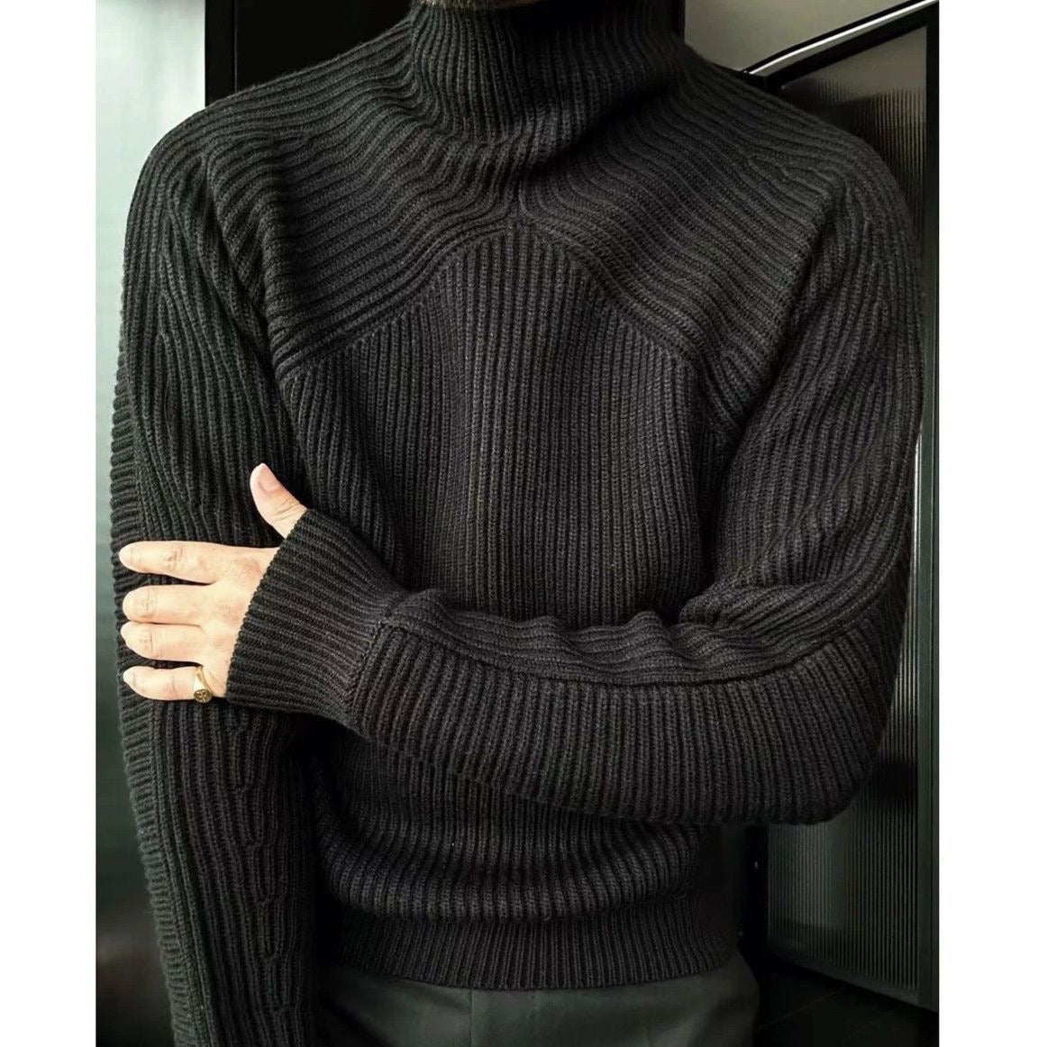 CozyCore High-Neck Thermal Pullover