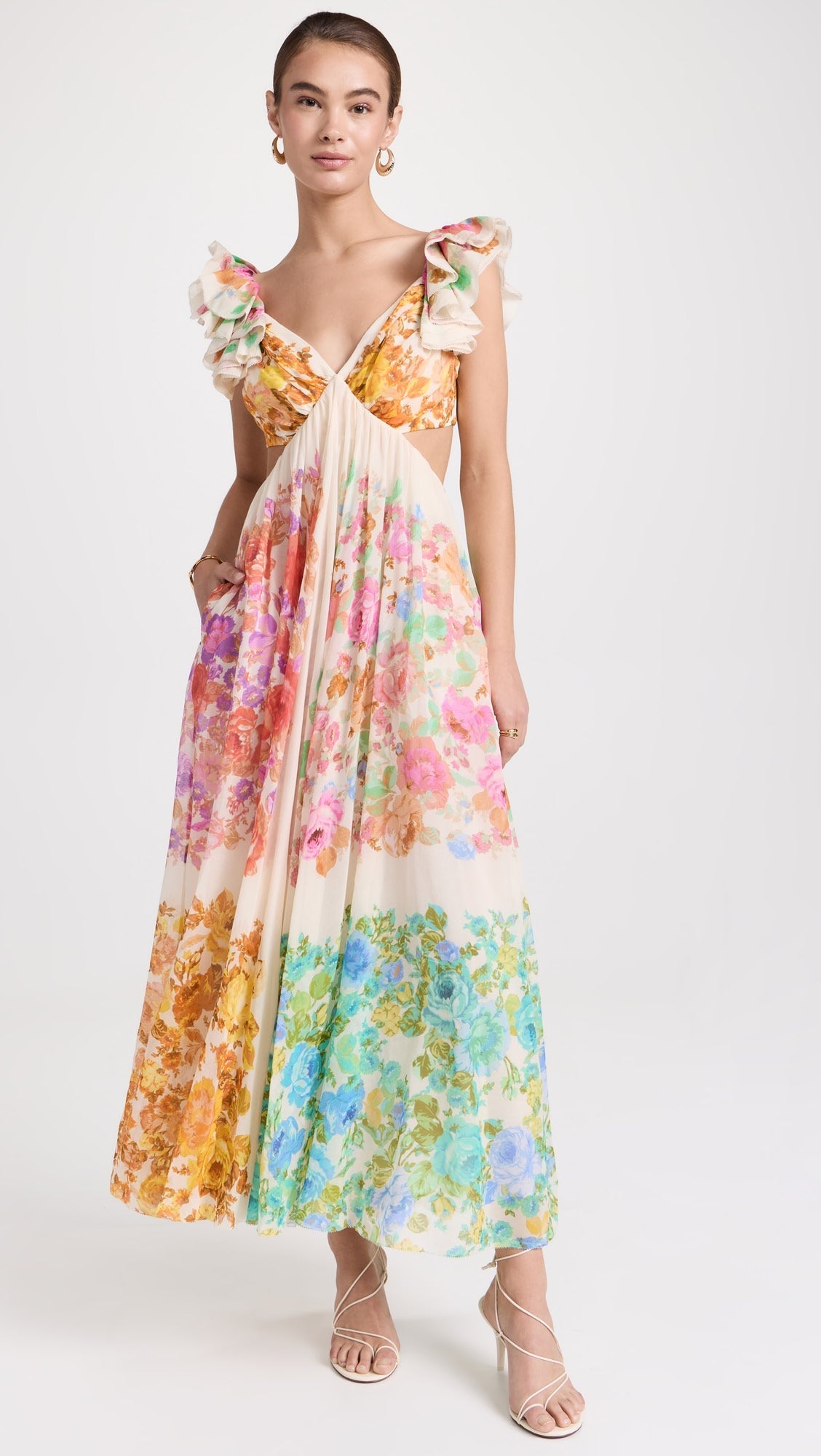 Stylish Frill Midi Dress