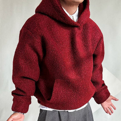 Autumn-Winter Fragrant Breeze Warm Textured Oversized Casual Hoodie