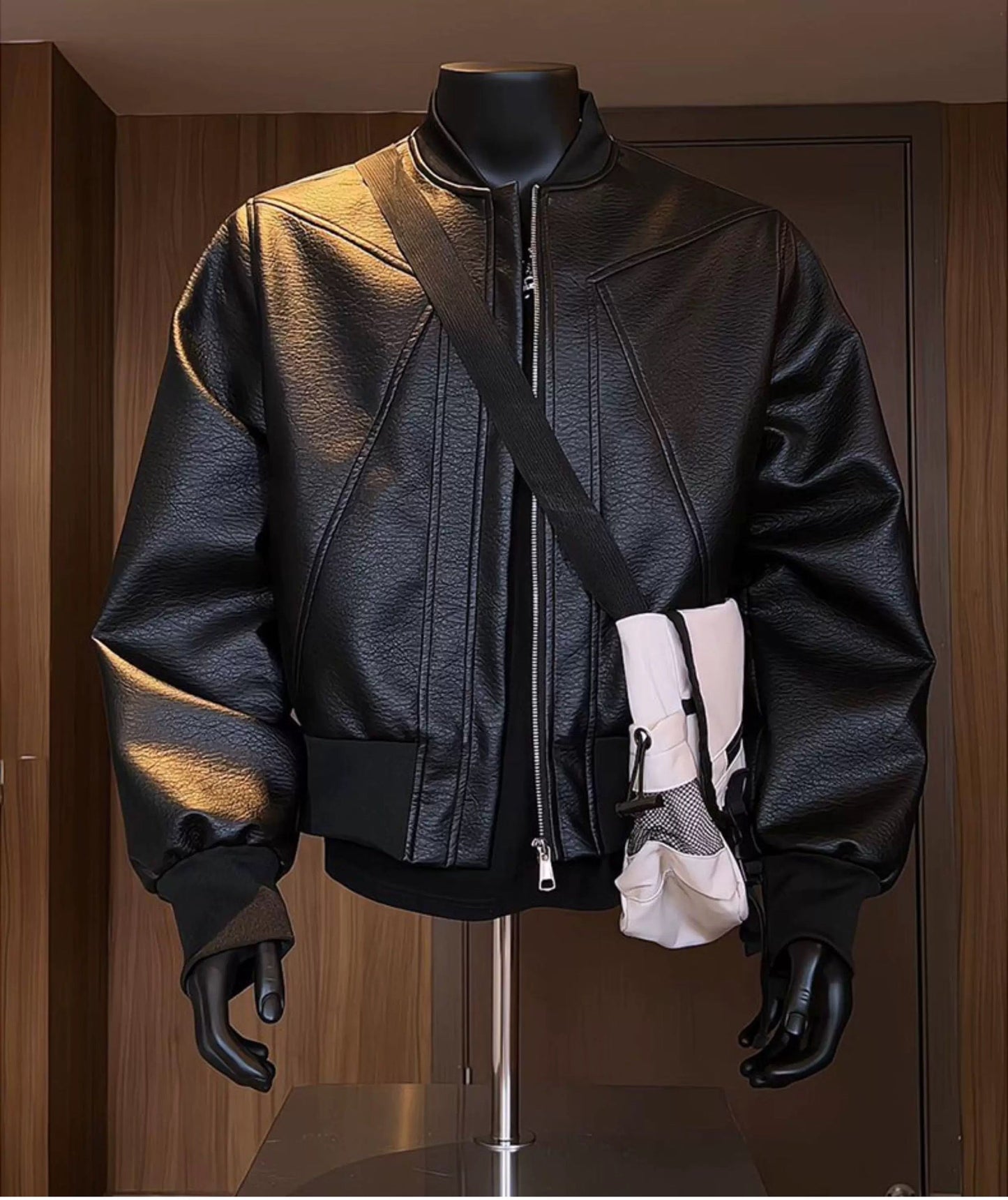 Urban Edge Faux Leather Jacket