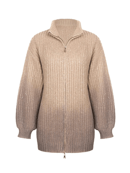 Luxe Zip Knit Cardigan
