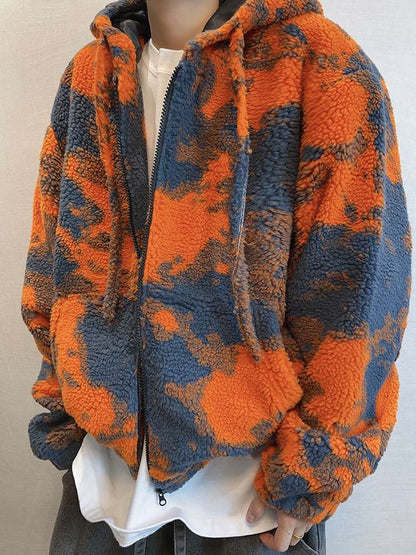 Autumn/Winter Vintage Shearling Oversized Warm Zipper Jacket