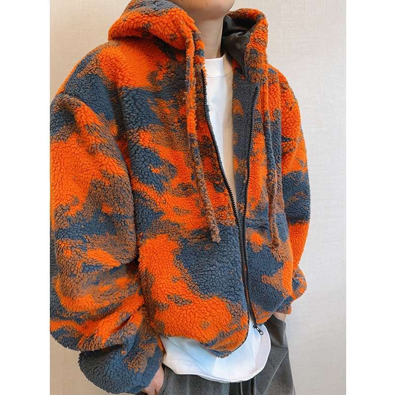 Autumn/Winter Vintage Shearling Oversized Warm Zipper Jacket