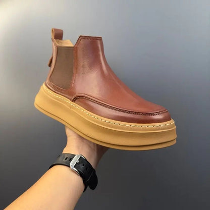 Handmade Retro Horsehide Chelsea Boots | Vintage British Style Martin Boot