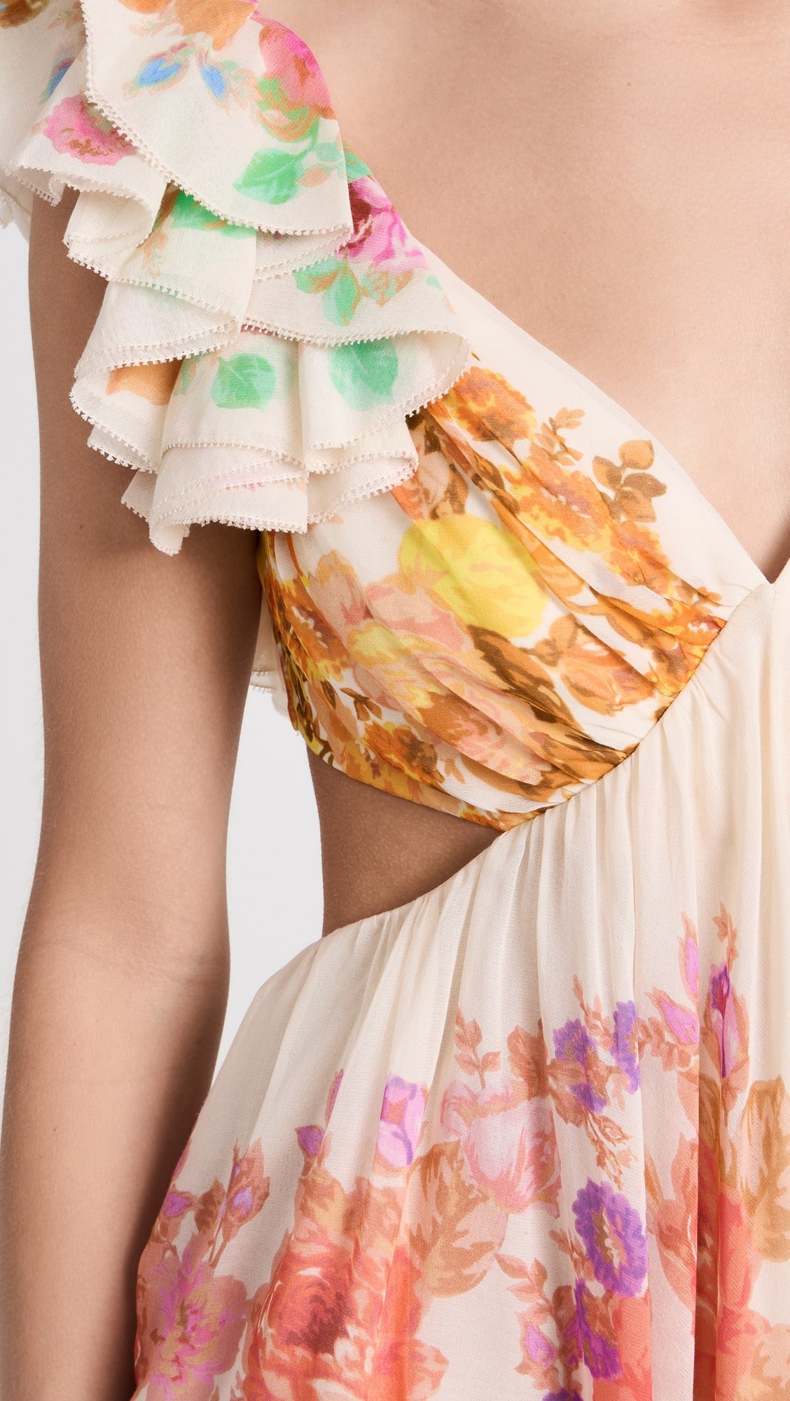 Stylish Frill Midi Dress