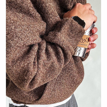 Autumn-Winter Fragrant Breeze Warm Textured Oversized Casual Hoodie