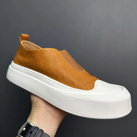 Handcrafted Vintage Slip-On Fashionable Low-Top Sneakers
